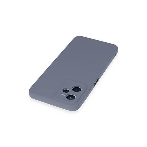 Realme C35 K�l�f Nano i�i Kadife Silikon - Gri