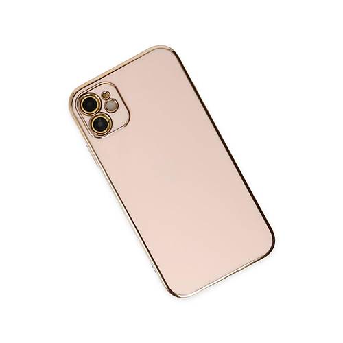 iPhone 12 K�l�f Volet Silikon - Pembe