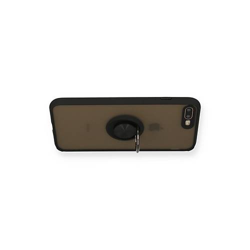 iPhone 7 Plus K�l�f Montreal Y�z�kl� Silikon Kapak - Siyah