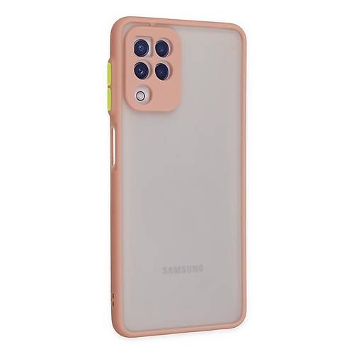 Galaxy A22 K�l�f Montreal Silikon Kapak - Pembe