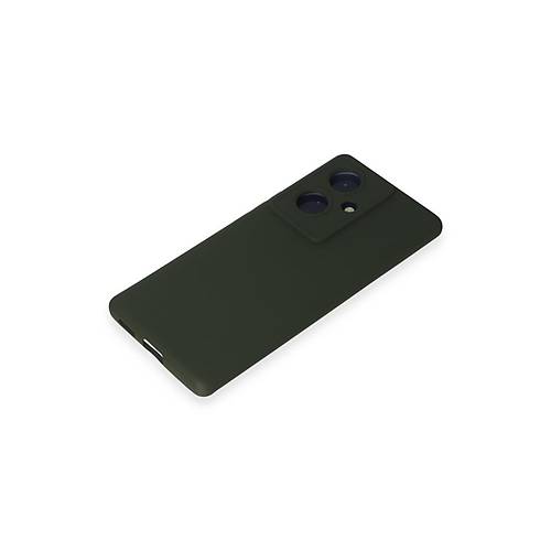 V29 Lite K�l�f Nano i�i Kadife Silikon - Koyu Ye�il