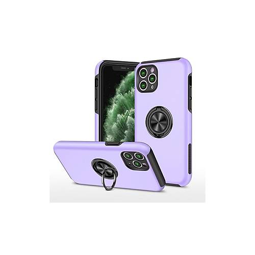 iPhone 11 Pro Max K�l�f Elit Y�z�kl� Kapak - Mor