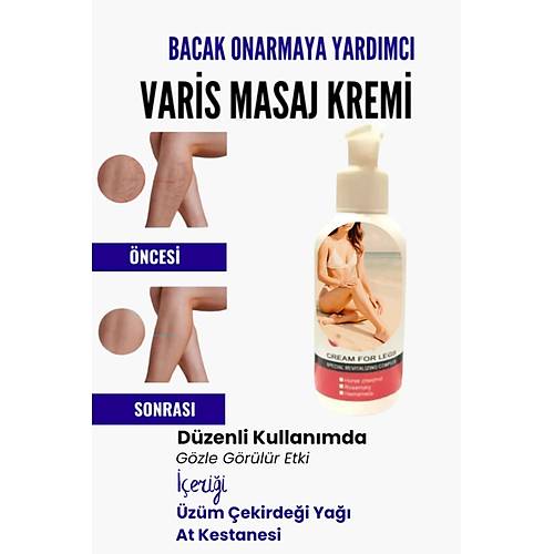 Var.is B�lgesi I�in Bacak Onarmaya Yard�mc� Ve Besleyici Varison Masaj Kremi 100 ml