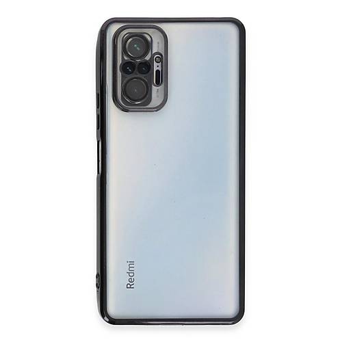Redmi Note 10 Pro K�l�f Razer Lensli Silikon - Siyah