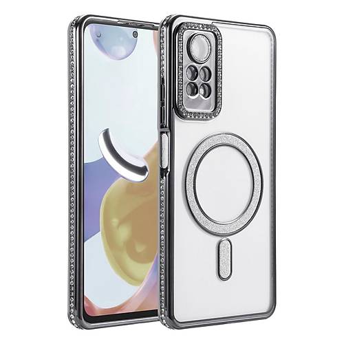 Redmi Note 12 Pro 4G Joke Simli Magneticsafe K�l�f - Siyah