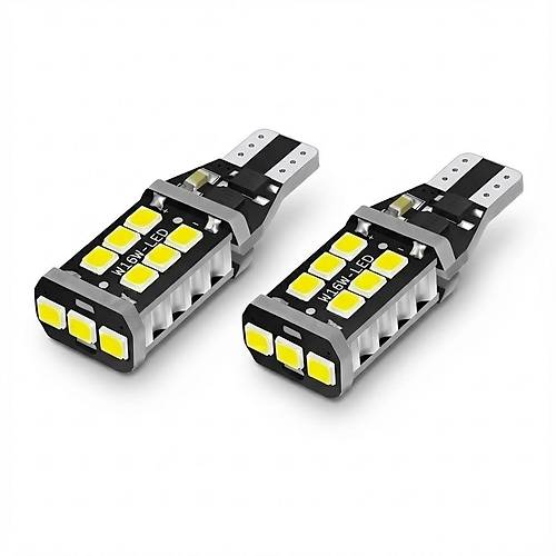 T15 Park Ampul� 12V 15 LED Beyaz 2'li