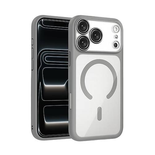 iPhone 17 Pro Chrome Magsafe Kapak - G�m��
