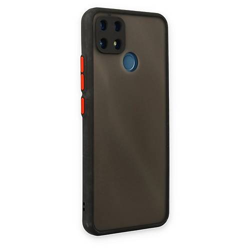 Realme C25 K�l�f Montreal Silikon Kapak - Siyah