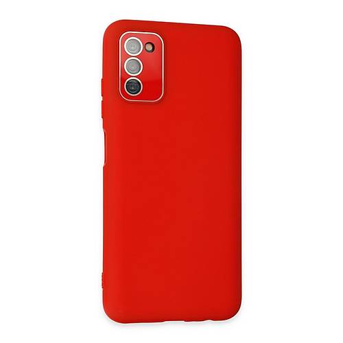Galaxy A03S K�l�f Lansman Glass Kapak - K�rm�z�