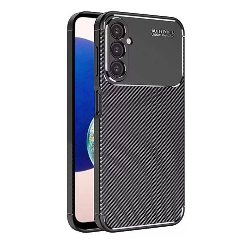 Galaxy A05S K�l�f Auto Focus Karbon Kapak - Siyah