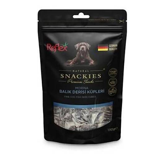 Snackies Natural Bal�k Derisi K�pleri Tah�ls�z K�pek �d�l Mamas� 130 Gr