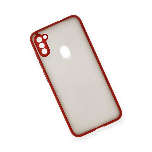 Galaxy A11 K�l�f Montreal Silikon Kapak - K�rm�z�