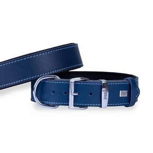 Konfor Deri K�pek Boyun Tasmas� Royalblue 4x52 60 Cm