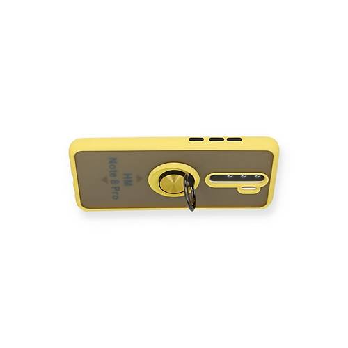 Redmi Note 8 Pro K�l�f Montreal Y�z�kl� Silikon Kapak - Sar�