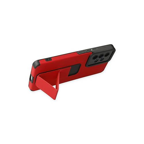 Galaxy A53 5G K�l�f Mega Standl� Silikon - K�rm�z�