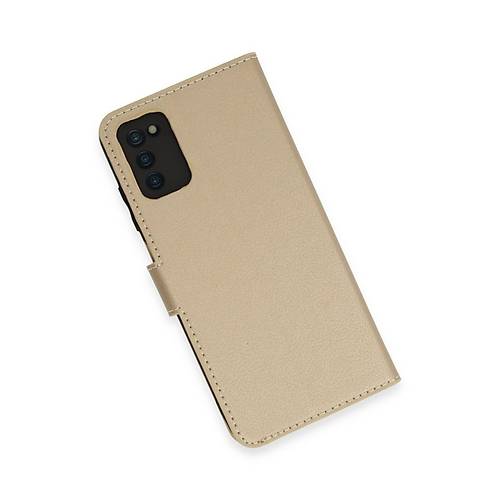 Galaxy A03S K�l�f Trend S Plus Kapakl� K�l�f - Gold