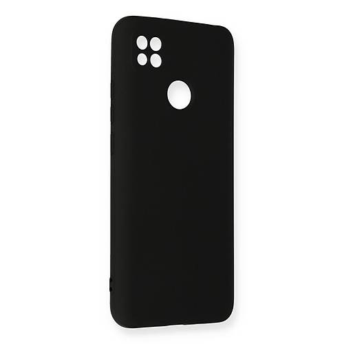 Redmi 9C K�l�f Nano i�i Kadife Silikon - Siyah