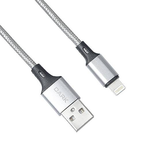 DARK DK-CB-LT100BR USB TO LIGHTNING 1MT �RG�L� QUICK CHARGE DESTEKL� �ARJ VE DATA KABLOSU