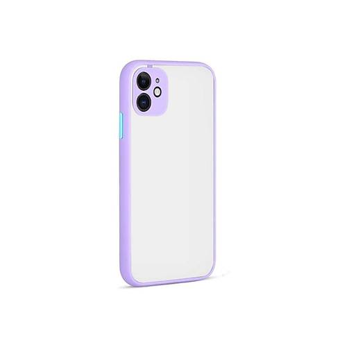 iPhone 12 K�l�f Montreal Silikon Kapak - Mor