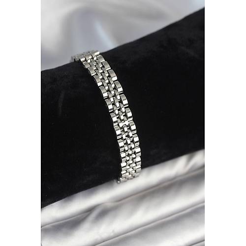 316L �elik 9 mm Kal�nl�kta G�m�� Renkli Erkek Bileklik