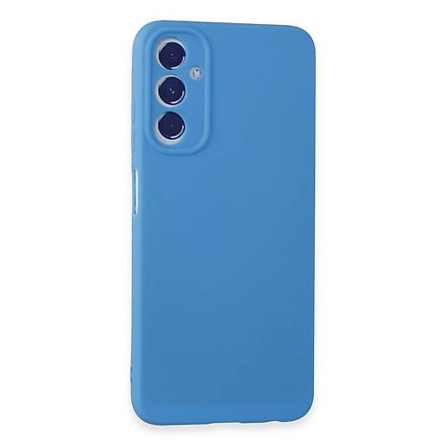 Galaxy A05S K�l�f First Silikon - Mavi
