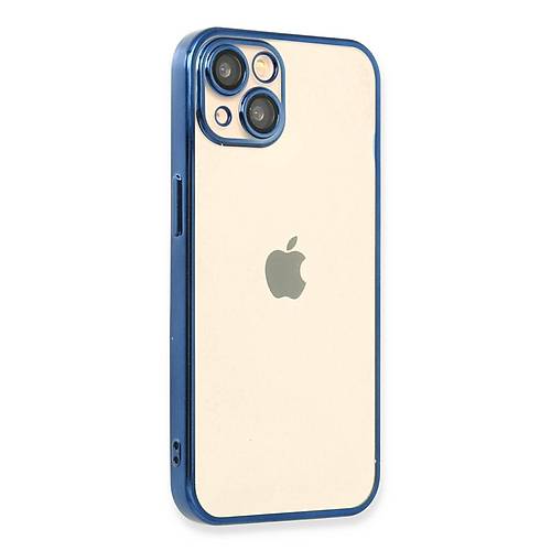 iPhone 14 Plus K�l�f Razer Lensli Silikon - A��k Mavi