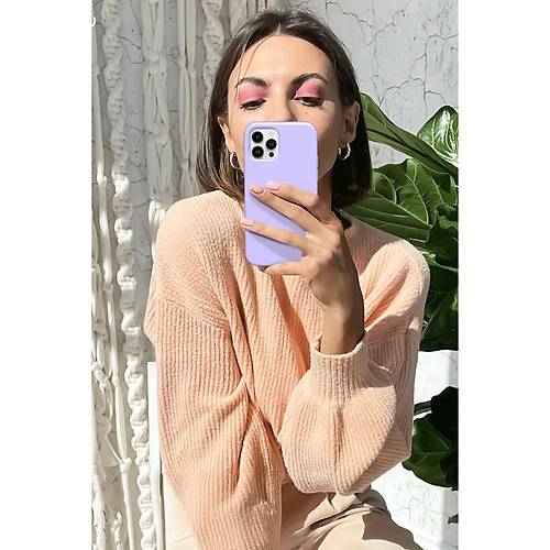 iPhone 12 Pro K�l�f First Silikon - Mavi