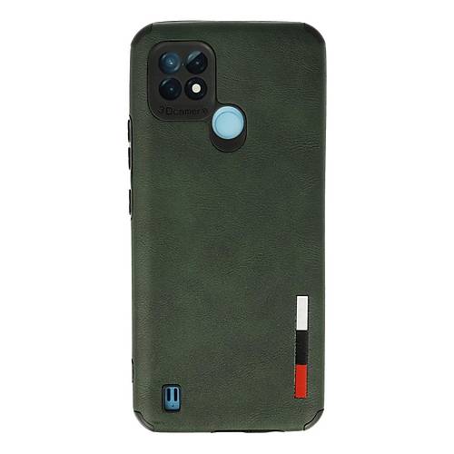 Realme C21 K�l�f Loop Deri Silikon - Ye�il
