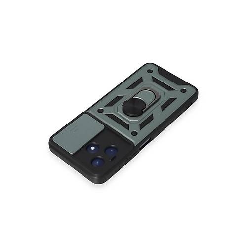 Realme C53 K�l�f Pars Lens Y�z�kl� Silikon - Ye�il