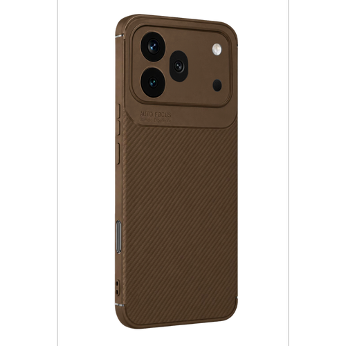 600 Pro Auto Focus Karbon Kapak - Kahverengi