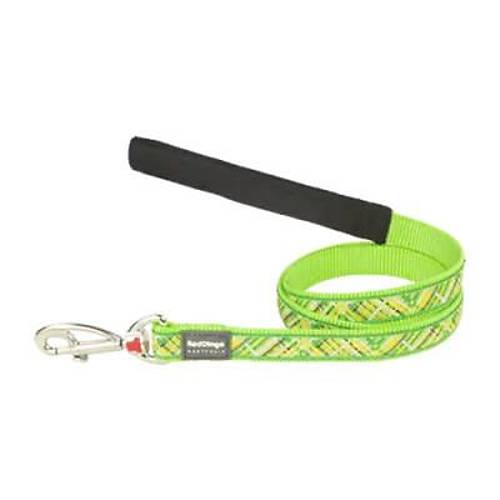 Flanno Desenli Lime K�pek Uzatma Tasmas� Large 25 Mm 1,2 Mt