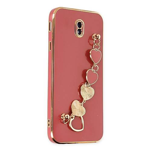 Galaxy J7 Pro / J730 K�l�f Esila Silikon - K�rm�z�