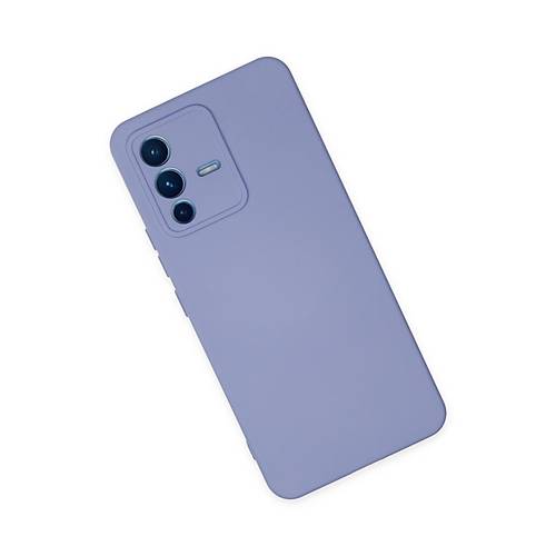 V23 5G K�l�f Nano i�i Kadife Silikon - Lila
