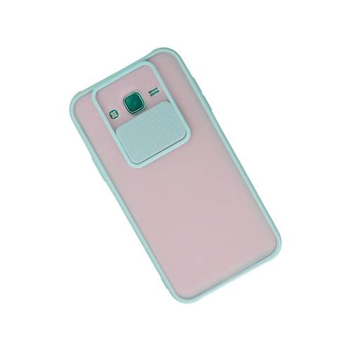Galaxy J7 K�l�f Palm Buzlu Kamera S�rg�l� Silikon - Turkuaz