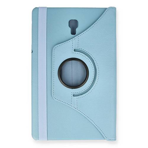 Galaxy T590 Tab A 10.5 K�l�f 360 Tablet Deri K�l�f - Turkuaz