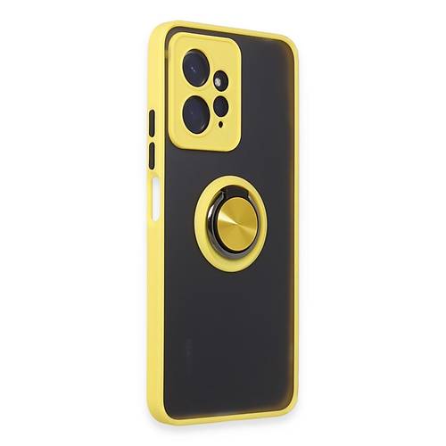 Redmi Note 12 4G K�l�f Montreal Y�z�kl� Silikon Kapak - Sar�