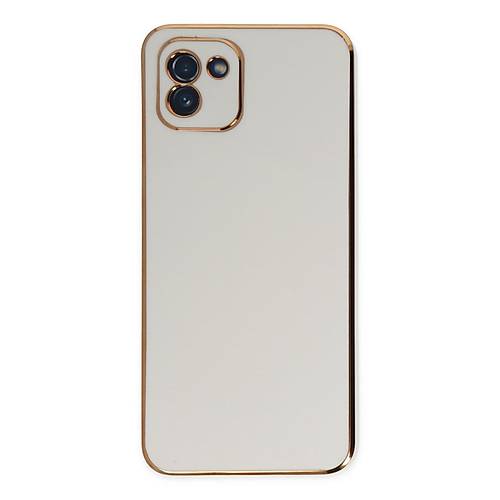 Galaxy A03 K�l�f Volet Silikon - Beyaz