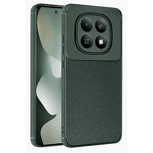 Redmi Note 15 4G Auto Focus Karbon Kapak - Koyu Ye�il