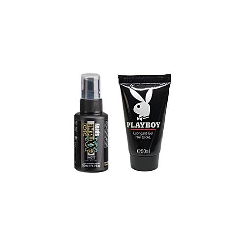 Hot Exxtreme Erkeklere �zel Sertle�me Sprey 50 ml Playboy Lubricant 50ml Jel