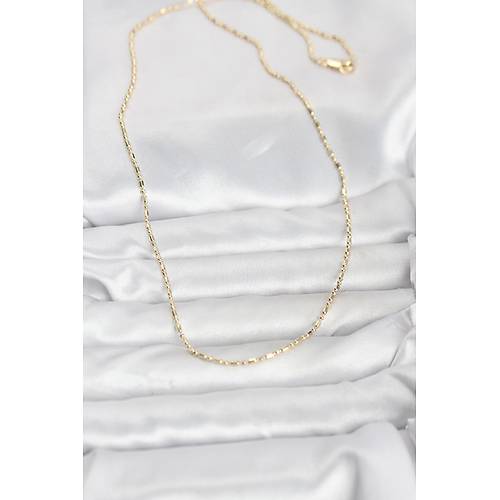 CM 14K Gold Renk Zincirli 60 cm Kad�n Kolye