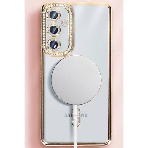 Galaxy S25 K�l�f Joke Simli Magneticsafe K�l�f - Pembe