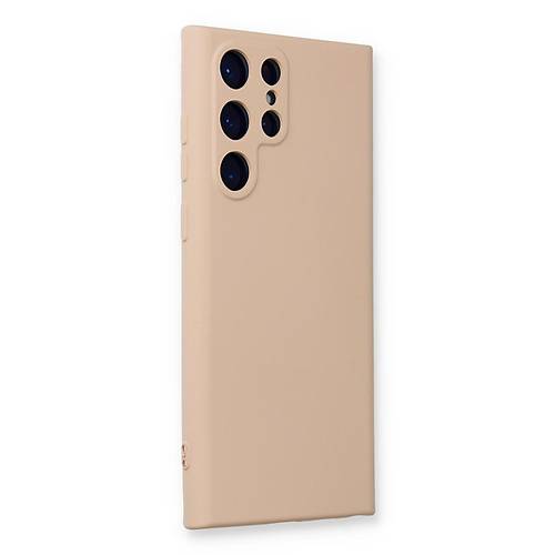 Galaxy S24 Ultra K�l�f Nano i�i Kadife Silikon - Pudra