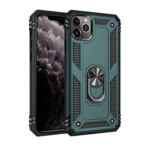iPhone 11 Pro K�l�f Sofya Y�z�kl� Silikon Kapak - Ye�il