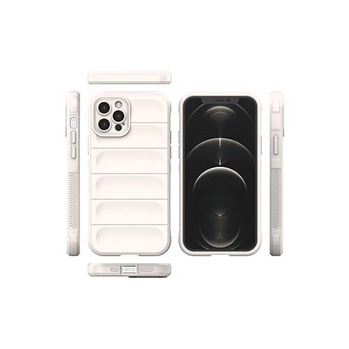 iPhone 12 Pro K�l�f Optimum Silikon - Krem