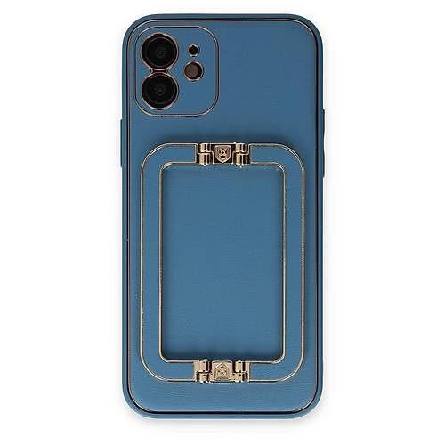 iPhone 12 K�l�f Coco Elit Kapak - Mavi