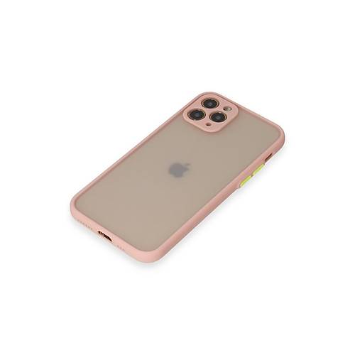 iPhone 11 Pro K�l�f Montreal Silikon Kapak - Pembe