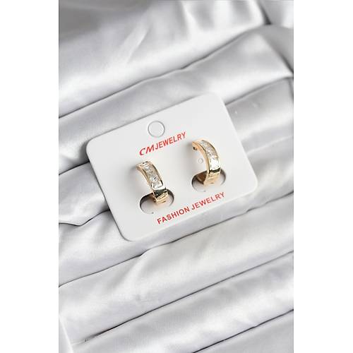 14K Gold Renk Kaplama CM Kad�n K�pe