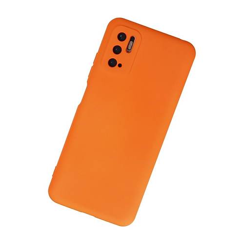 Redmi Note 10 5G K�l�f Nano i�i Kadife Silikon - Turuncu