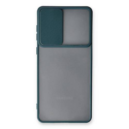 Galaxy A33 5G K�l�f Palm Buzlu Kamera S�rg�l� Silikon - Ye�il