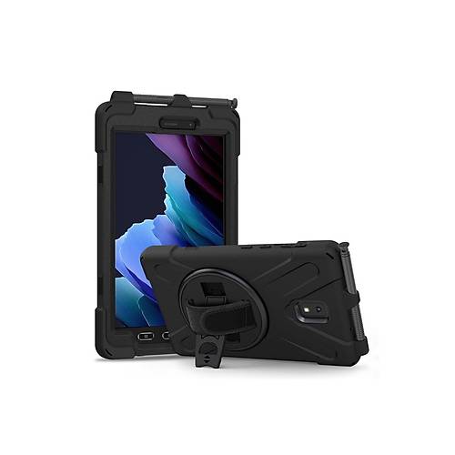 Galaxy T577 Tab Active 3 K�l�f Amazing Tablet Kapak - Siyah